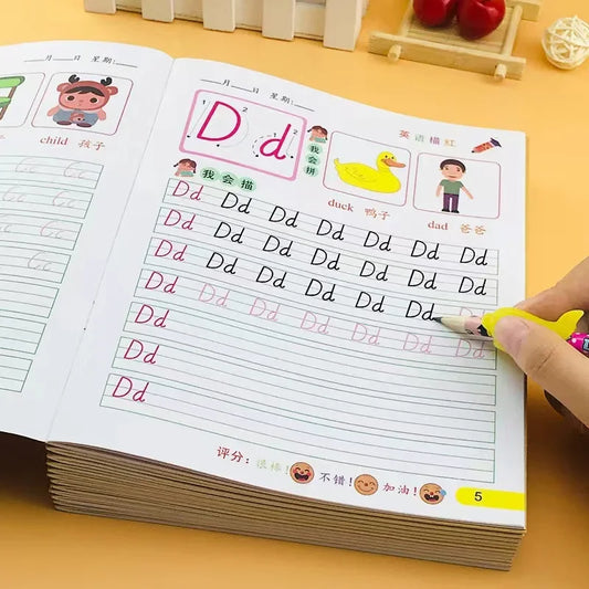 32 Pages Writing Learning Alphabet Math Numbers Kids Children's Peaceful Pleasures Health and Wellness