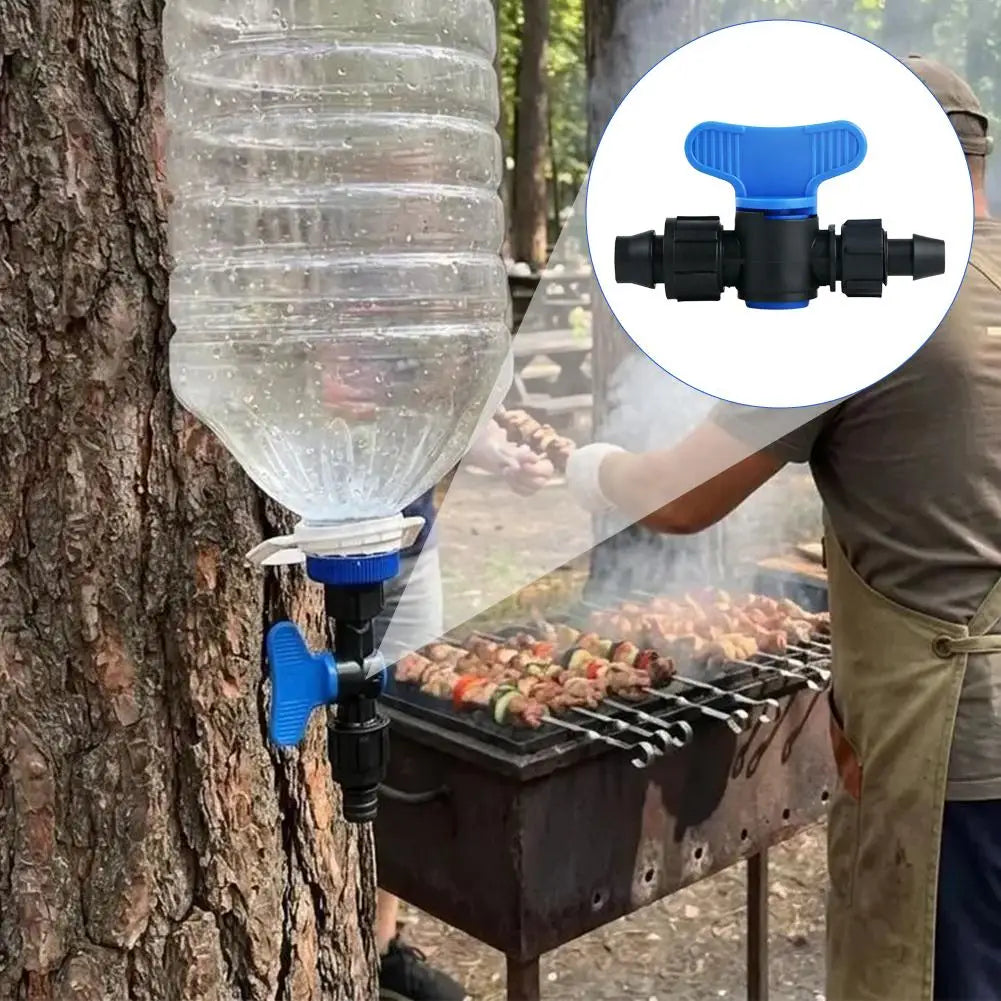 PE Pipe Bypass Valve Plastic Switch Valve for Micro Spray Drip Irrigation System Water Pipe Connector Drip Irrigation System Peaceful Pleasures Health and Wellness