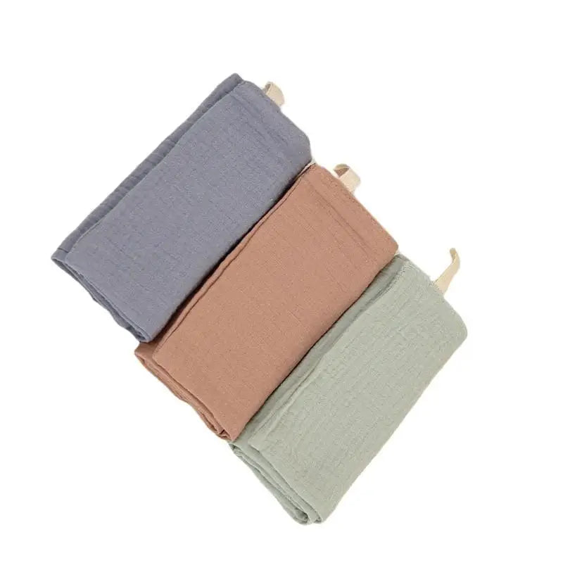 4-Layer Cotton Baby Washcloths – Infant Bib & Bath Towel Set
