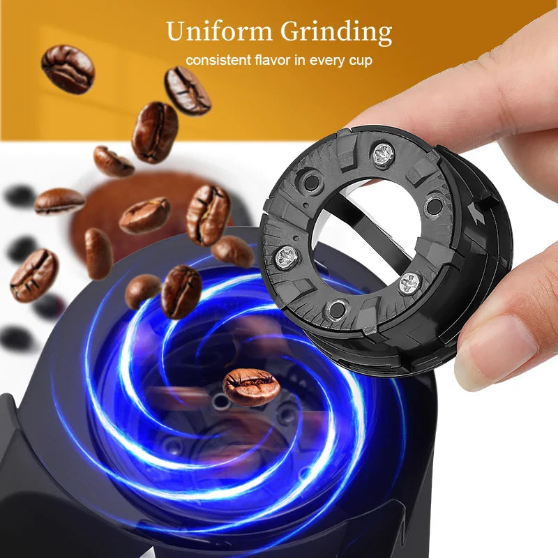 URGGU 200W Burr Coffee Grinder | 28 Grind Settings, Stainless Steel
