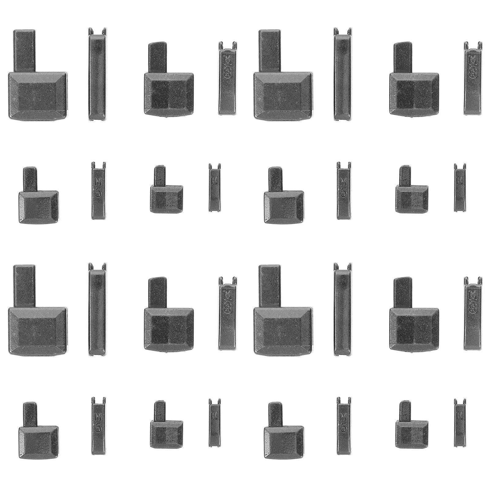 16Sets Zipper Metal Stops Replacement Kit Sturdy Zipper Repair for Jackets Bags Coats Backpacks Luggage Tents Jeans Peaceful Pleasures Health and Wellness