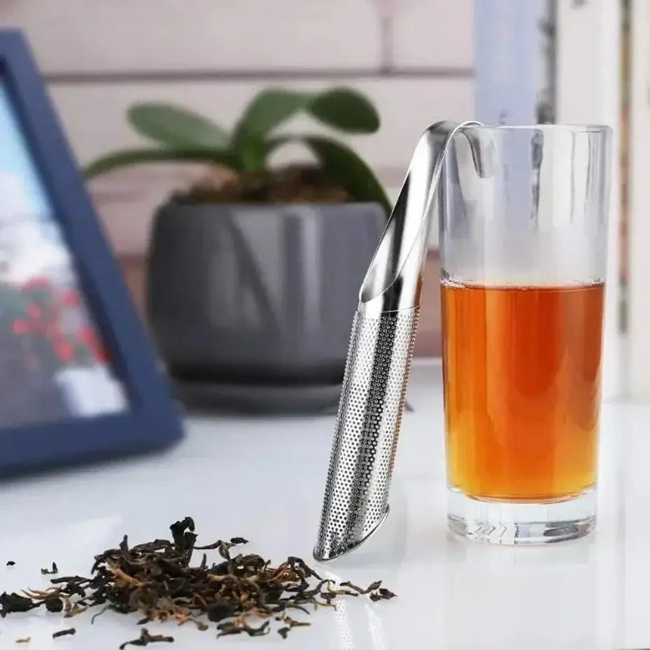 Telescopic Stainless Steel Tea Infuser Reusable Strainer Filter Spoon