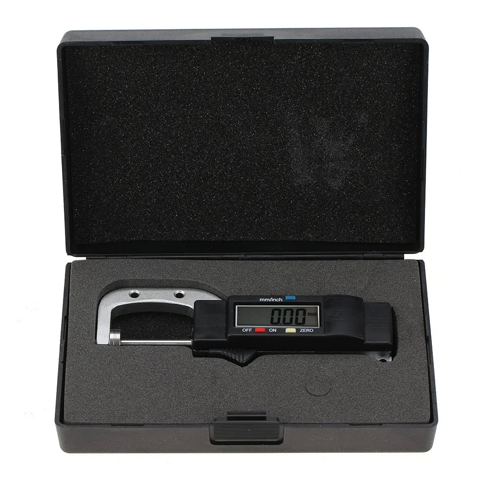 Digital Thickness Gauge Horizontal Type Electronic Digital Display Caliper Thickness Gauge Measuring Tool 0-25mm Thickness Gauge Peaceful Pleasures Health and Wellness A