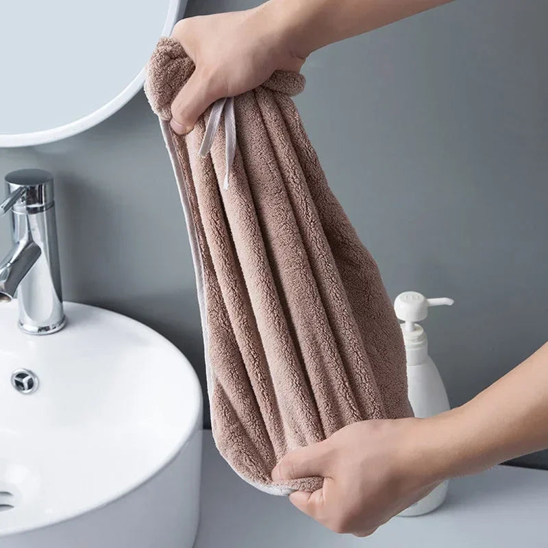 Bowknot Hand Towels – Soft Coral Fleece Quick-Dry Kitchen & Bath