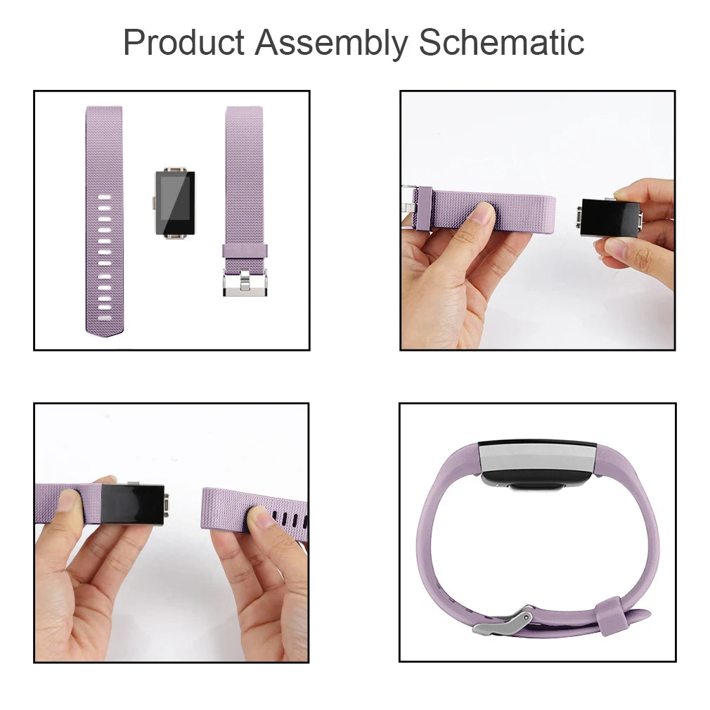 Soft TPU Replacement Band for Fitbit Charge 2 – S & L Peaceful Pleasures Health and Wellness