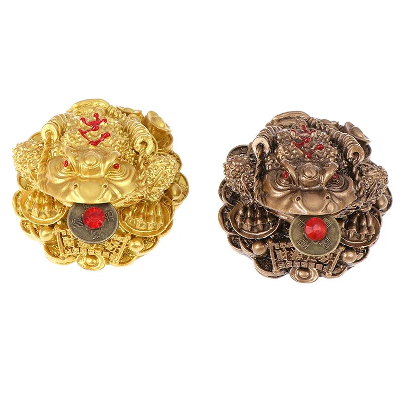 Feng Shui Money Frog Toad Coin Statue | Lucky Fortune Ornament