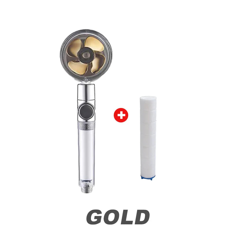 High-Pressure Handheld Showerhead | Filter & Water-Saving