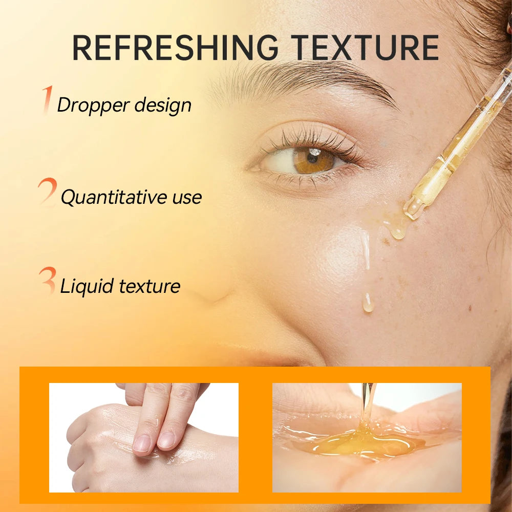 SUYARUN Vitamin C Facial Essence Hyaluronic Acid Whitening Essence Moisturizes Dry skin, firming Skin Essence Facial Skin Care Peaceful Pleasures Health and Wellness