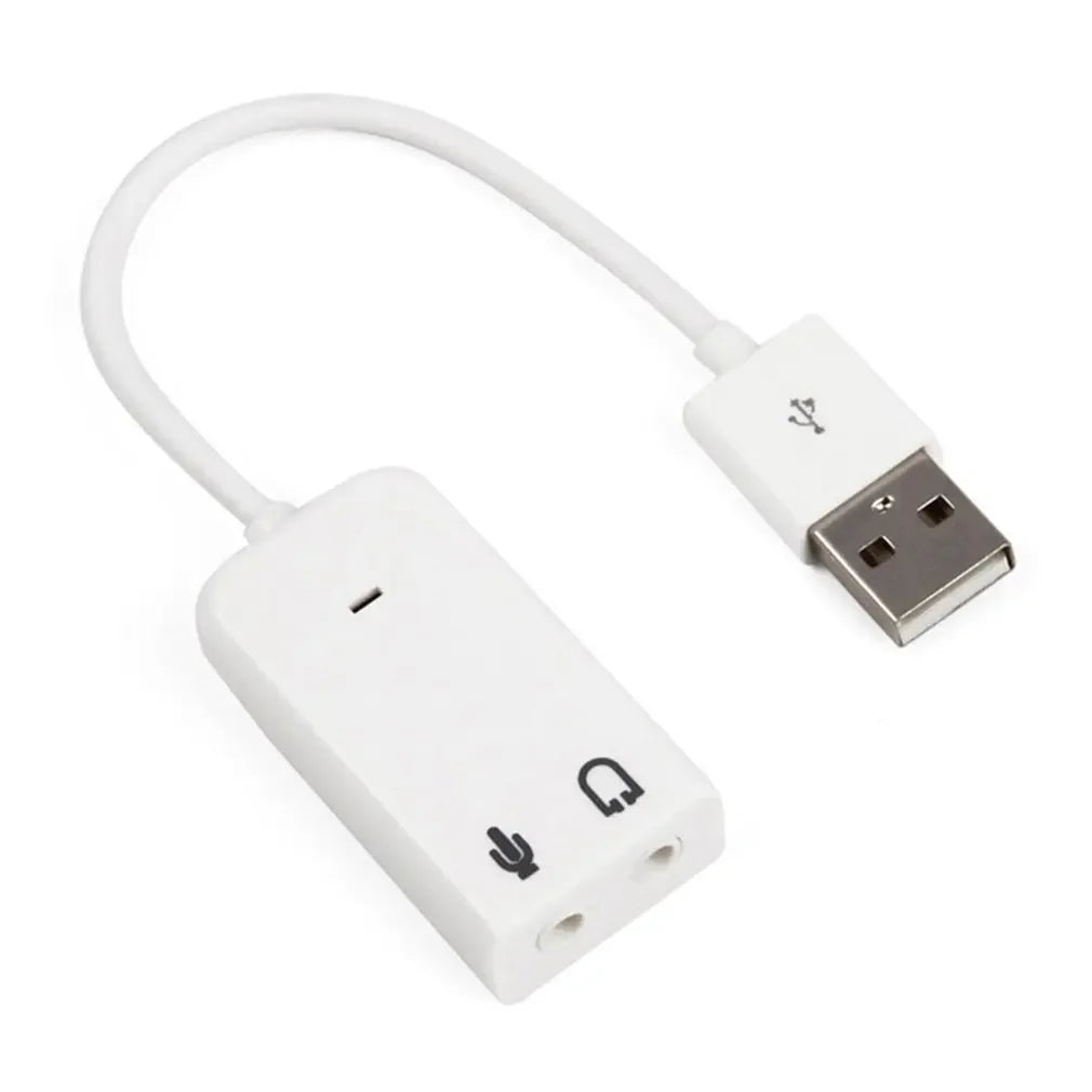 7.1 Channel External USB Sound Card with 3.5mm Jack USB Audio Adapter For Headphone and Microphone Compatible with MacBook Peaceful Pleasures Health and Wellness sheng ka