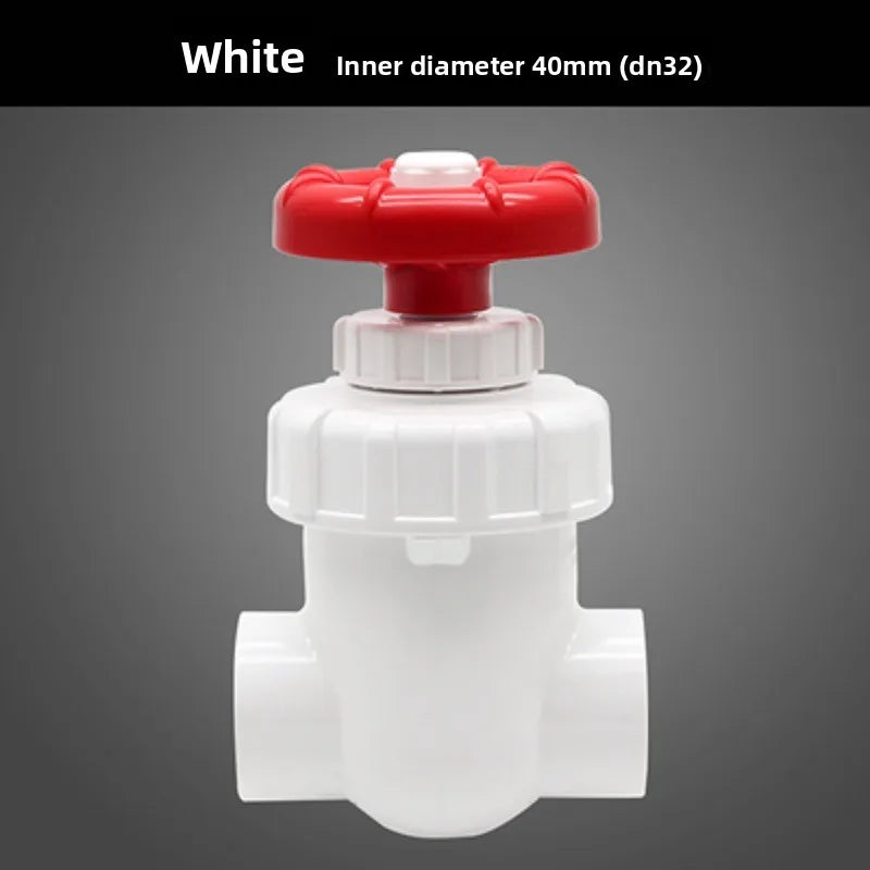 UPVC Gate Valve 20–63mm | Garden Irrigation & Aquarium Flow Control