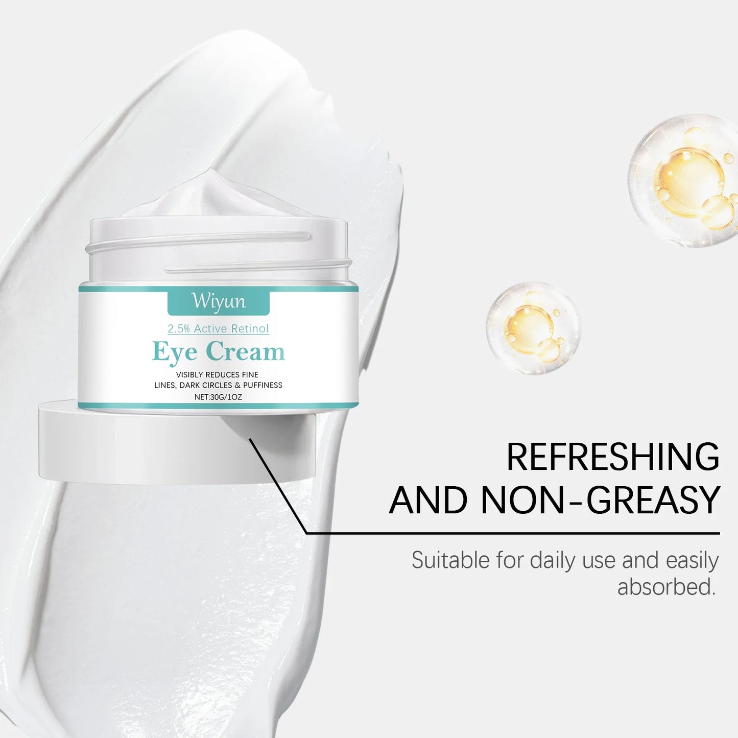 WIYUN Retinol Eye Cream – Dark Circles, Fine Lines & Anti-Aging