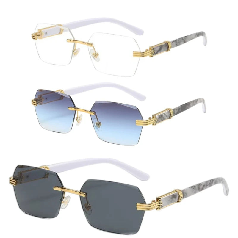 Trendy Gradient Sunscreen Glasses for Outdoors Peaceful Pleasures Health and Wellness