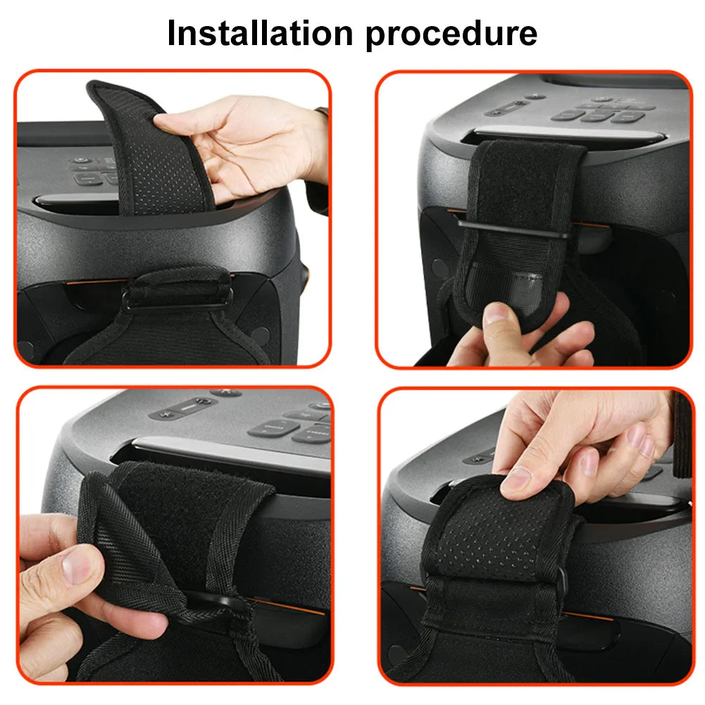 900D Thickened Nylon Mic Organizer for jbl PartyBox Series 110/120/310/320/710/Ultimate Built-in PP Board Anti-Slip Strap Holder Peaceful Pleasures Health and Wellness