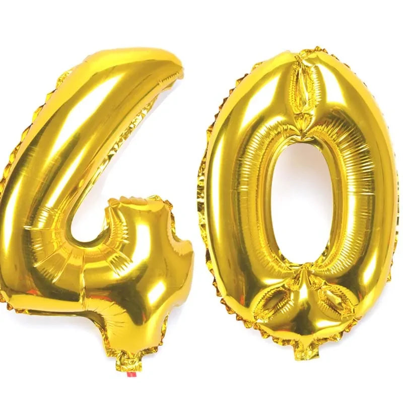 Number Confetti Balloons 30 40 50 60 Birthday Anniversary Decor Party Balloon Decor Peaceful Pleasures Health and Wellness 32 inch balloon 40