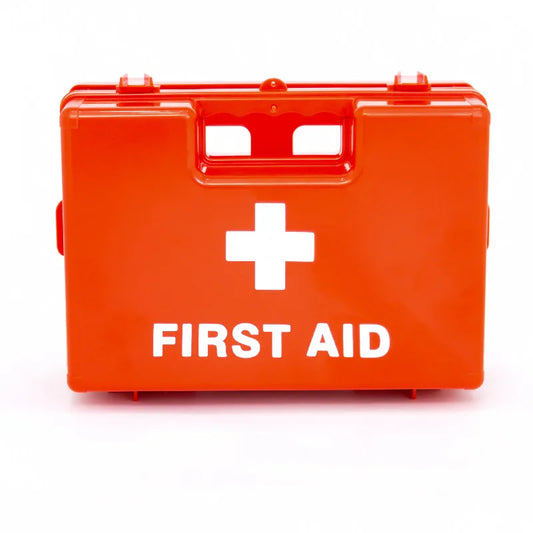 First Aid Kit Wall Mounted First Aid Kit Plastic First Aid Medicine Kit Peaceful Pleasures Health and Wellness orange