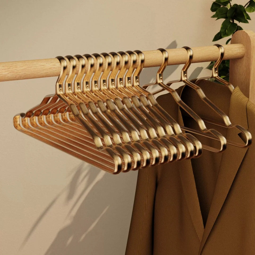 Heavy Duty Metal Clothes Hangers | Smooth Aluminum Coat Hangers Metal Clothes Hangers Peaceful Pleasures Health and Wellness