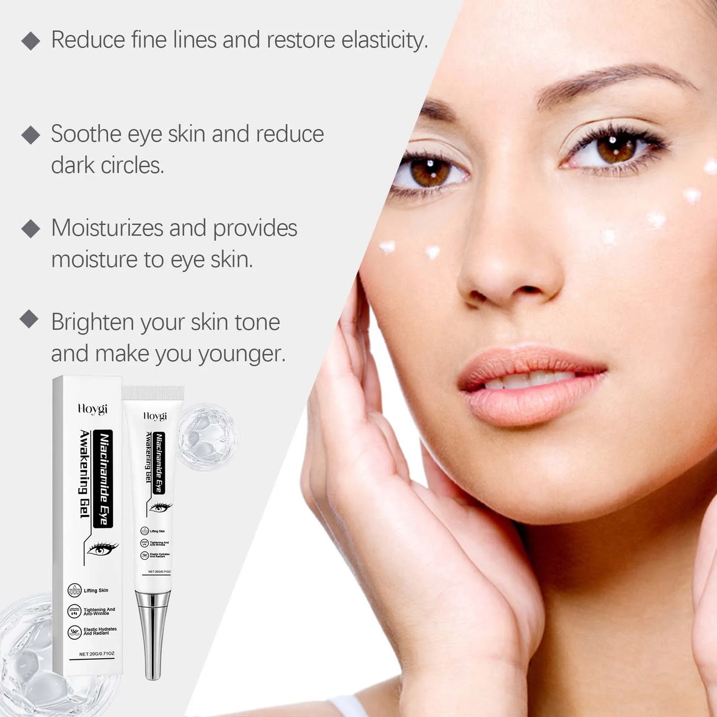 Nicotinamide Eye Cream Gel – Dark Circles & Puffiness Relief