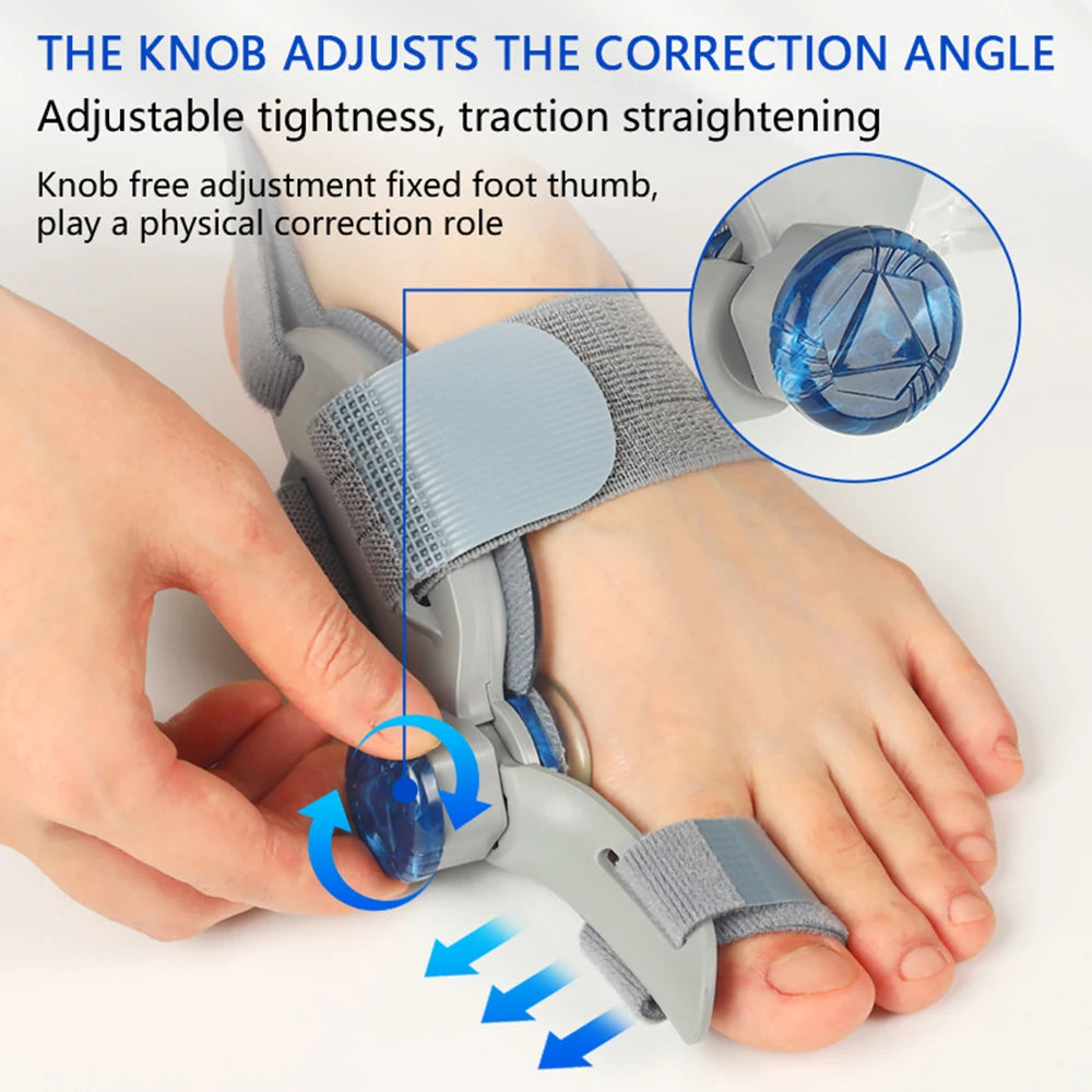 Toe Correction for Left Right Hallux Valgus Corrector Bunion Straightener Adjustable Thumb Big Toe Orthopedic Pedicure Foot Care Peaceful Pleasures Health and Wellness