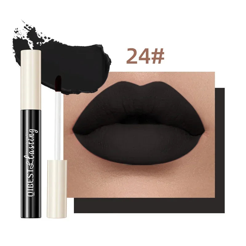 24-Color Matte Liquid Lipstick – Waterproof Velvet Lip Gloss Set