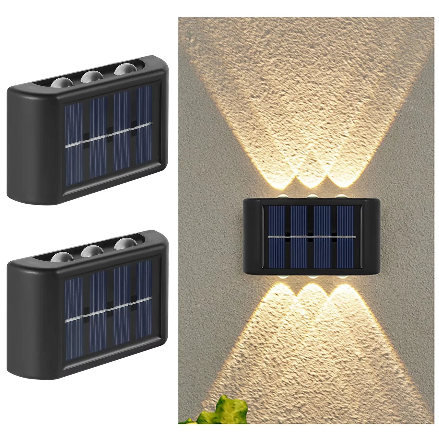 Solar LED Outdoor Wall Light | Waterproof Dusk to Dawn Lamp