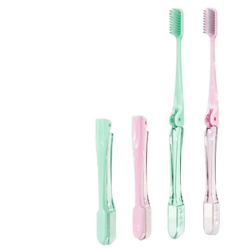 Folding Travel Toothbrush – Portable Mini, Soft Bristles Travel Toothbrush Peaceful Pleasures Health and Wellness