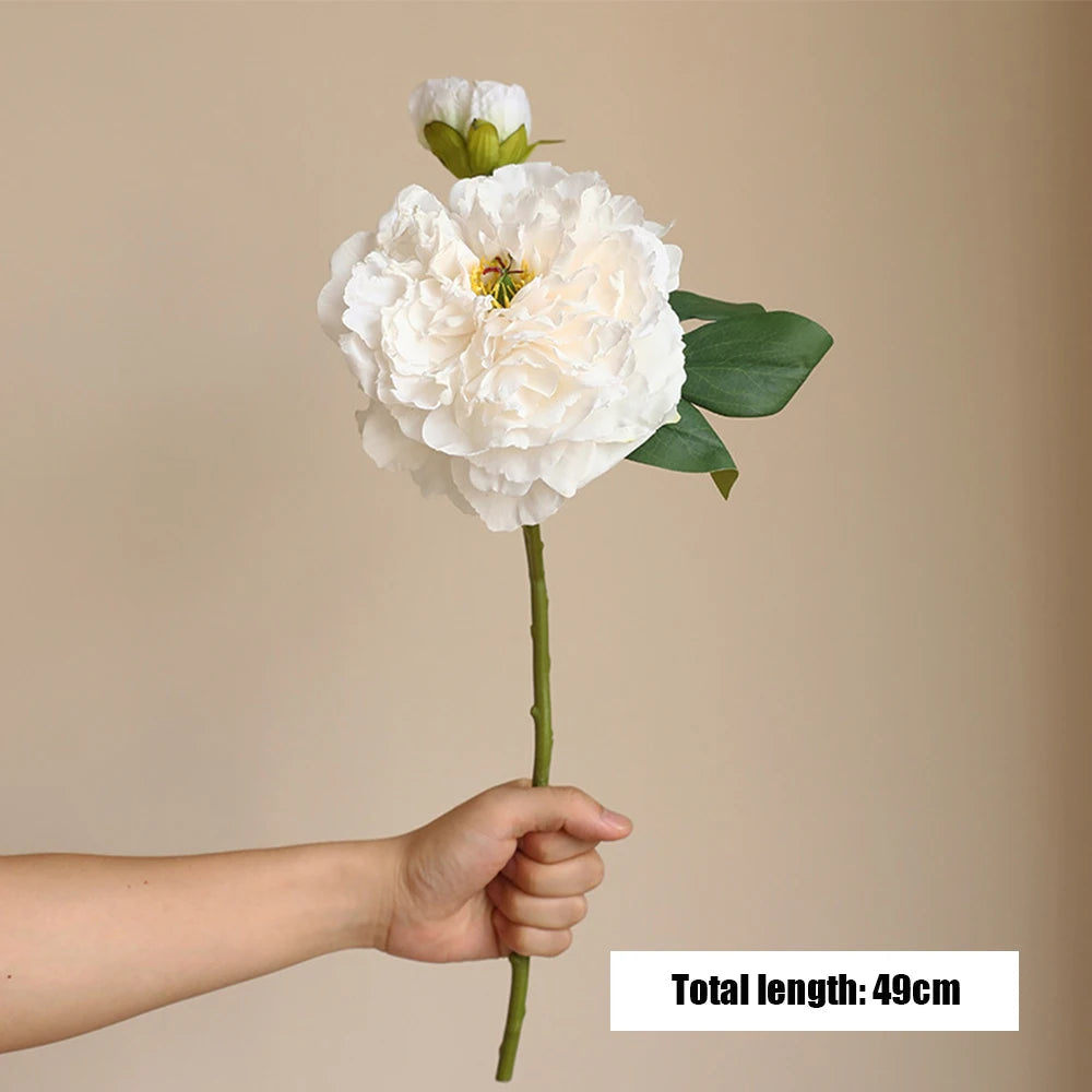 Large Silk Peony Artificial Flowers 16cm – Wedding & Home Decor