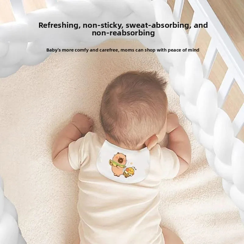 Four season pure cotton baby children's sweat absorbing towel kindergarten baby cushion back towel boys and girls' sweat towel Peaceful Pleasures Health and Wellness