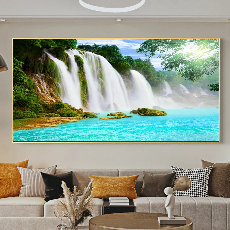 Nature Landscape Canvas Painting Wall Art Jasper National Park Canada Wall Picture Posters and Prints for Living Room Home Decor Peaceful Pleasures Health and Wellness w4097 landscape-7 50x100cm