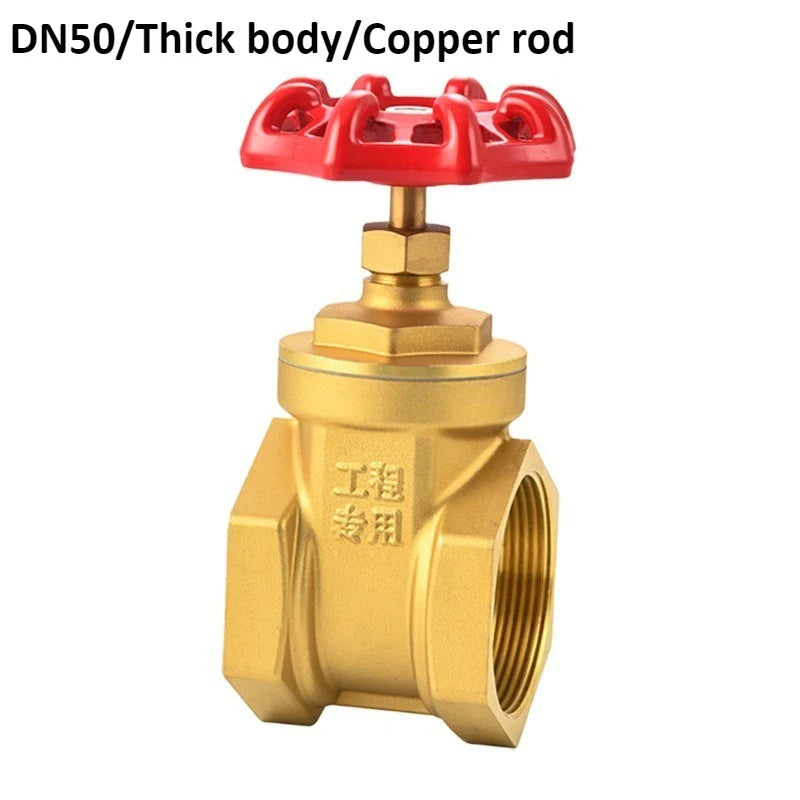 Brass Gate Valve DN15–DN50 | 1/2" to 2" Internal Thread