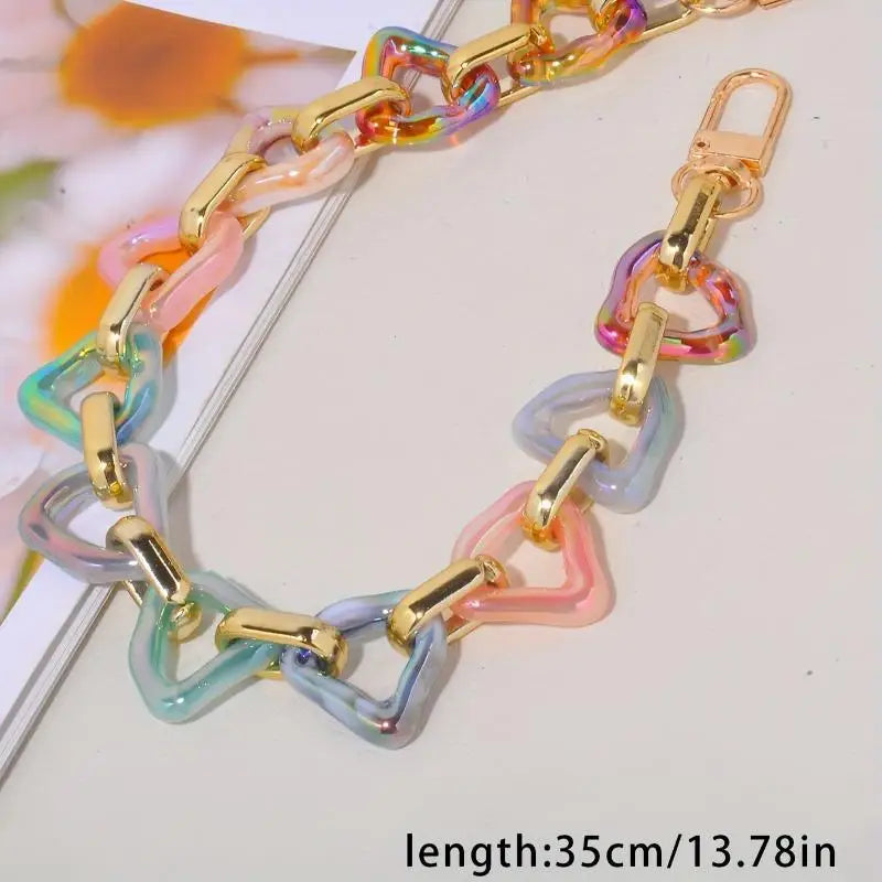 Iridescent Acrylic Chain Strap | DIY Bag & Handbag Accessory