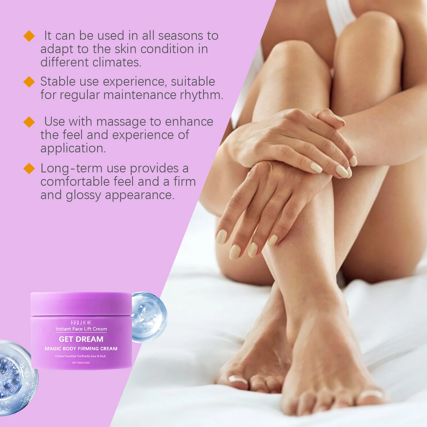 EELHOE Body Firming Cream – Tightening, Lifting & Nourishing 100g Body Firming Cream Peaceful Pleasures Health and Wellness