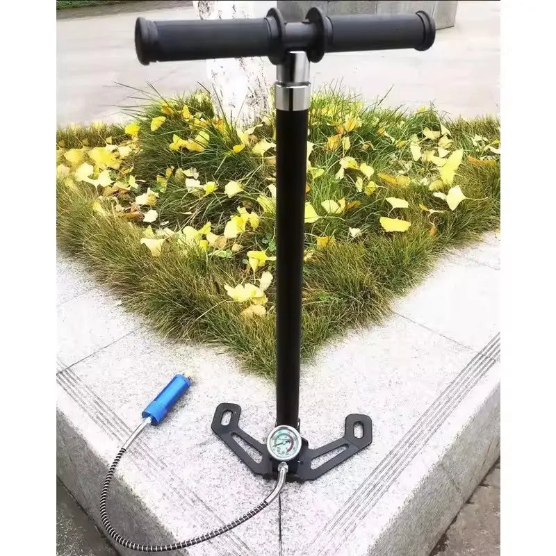 300bar 30mpa 4500psi 3 Stage Hand Operated PCP Pump For Pcp Rifles Air Paintball High Pressure Compressor Car Bicycle Hunting Peaceful Pleasures Health and Wellness