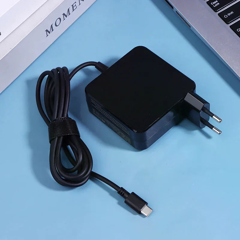 65W USB-C PD Laptop Charger EU/US Plug – 20V 3.25A Adapter