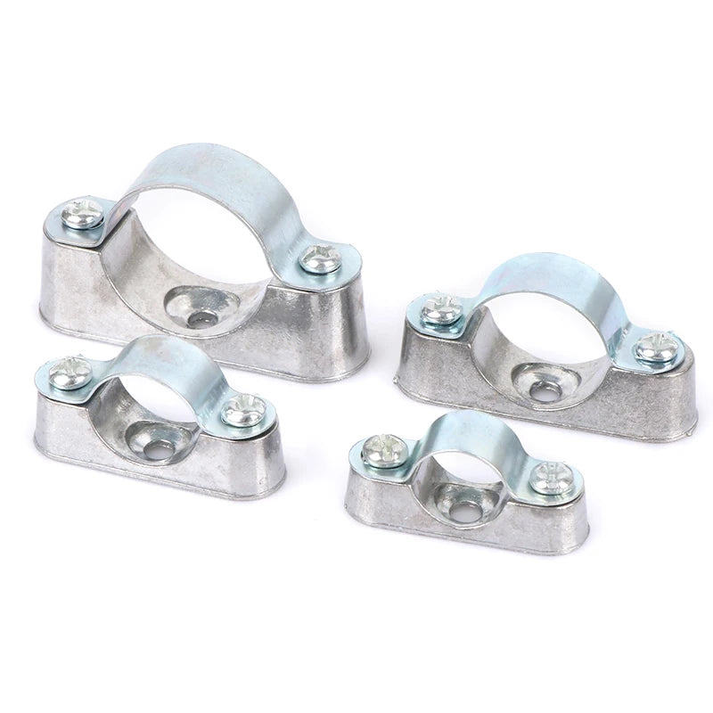 5Pcs Aluminum Alloy Pipe Clamp With Screw From The Wall Yards Away From The Wall Of The Card Card Line Pipe Clip 16 20 25 32mm Peaceful Pleasures Health and Wellness