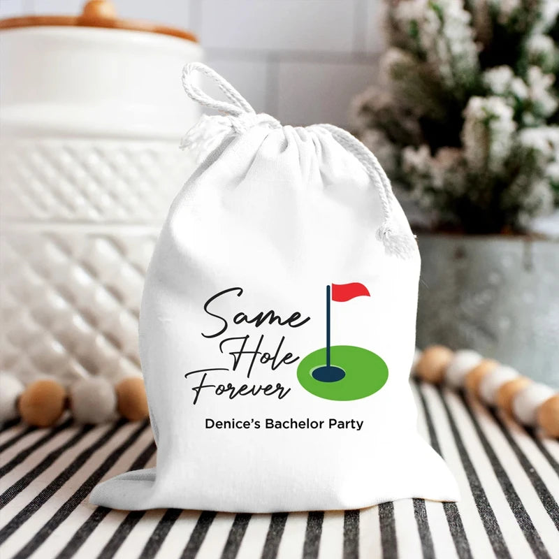 Same Hole Forever Golf Bachelorette Party Gift Bags – 5 Pack Bachelorette Party Bags Peaceful Pleasures Health and Wellness