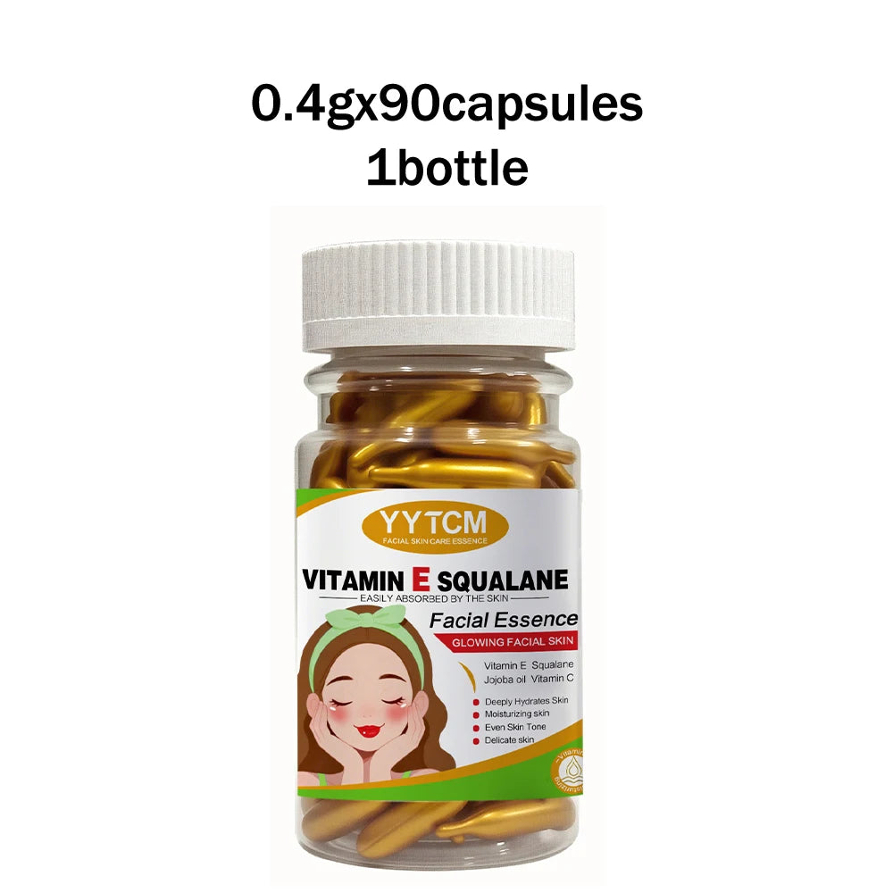 Vitamin E deep moisturizing capsule essence, deep moisturizing and brightening skin essence (0.4gx30 capsules)/bag -1 bag Peaceful Pleasures Health and Wellness 1bottle 90capsules 0.4gx30capsules