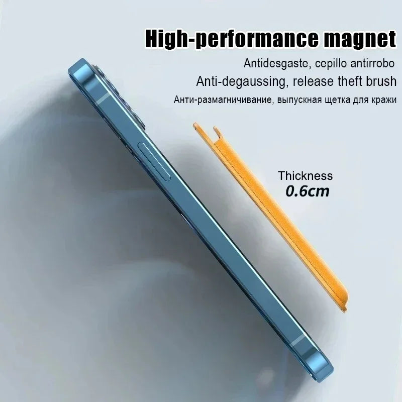 2026 Top Selling！Phone Accessories Magnetic Wallet Holder Leather Case For iPhone13/12/14/15/16/17 Pro Max Phone Card Holder Peaceful Pleasures Health and Wellness