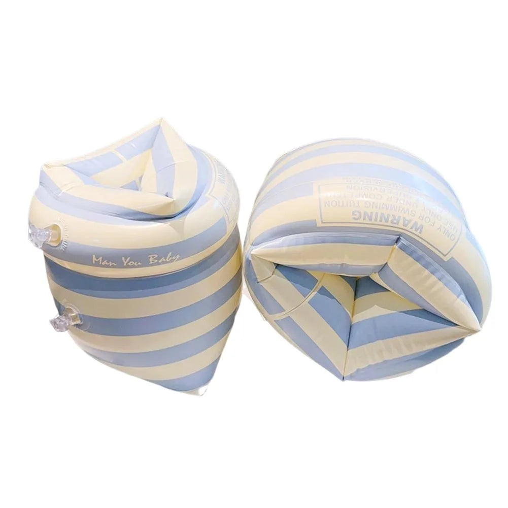 Inflatable Swim Arm Floats – Double Airbag, Adults & Kids Peaceful Pleasures Health and Wellness Blue Stripe spain