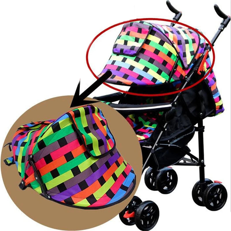 Baby Stroller Sunshield Shade Protection Hood Canopy Cover Prams Stroller Accessories Visor Sitting and Lying Shade Peaceful Pleasures Health and Wellness