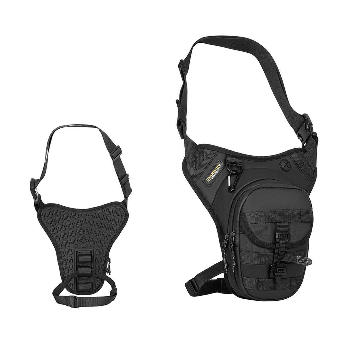 Motorcycle Leg Bag Waist Pack Rainproof Crossbody Bag Men Women Expandable Capacit Multifunctional for Riding Cycling Peaceful Pleasures Health and Wellness