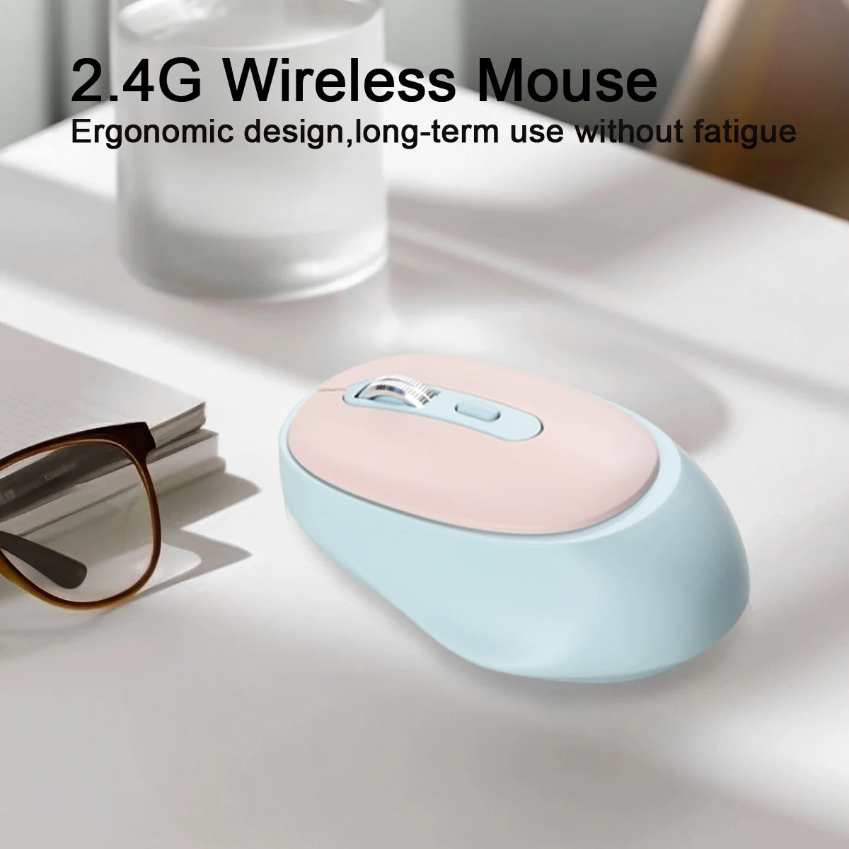 2.4G Wireless Mouse Portable Laptop Mouse Mobile Optical Office Mouse Adjustable DPI Levels for Notebook PC Laptop MacBook Peaceful Pleasures Health and Wellness