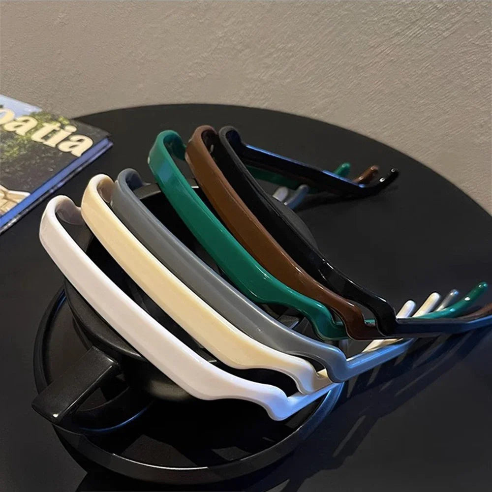 3pcs Women Square Glasses Headband Coloful Invisible Fixed Hair Clips Wave Curly Hair Ties Temples Headband Accessories Peaceful Pleasures Health and Wellness