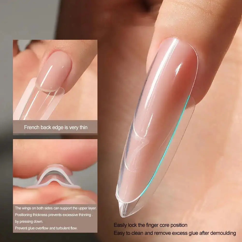 240-Piece Reusable Nail Extension Forms – Coffin & Almond Peaceful Pleasures Health and Wellness
