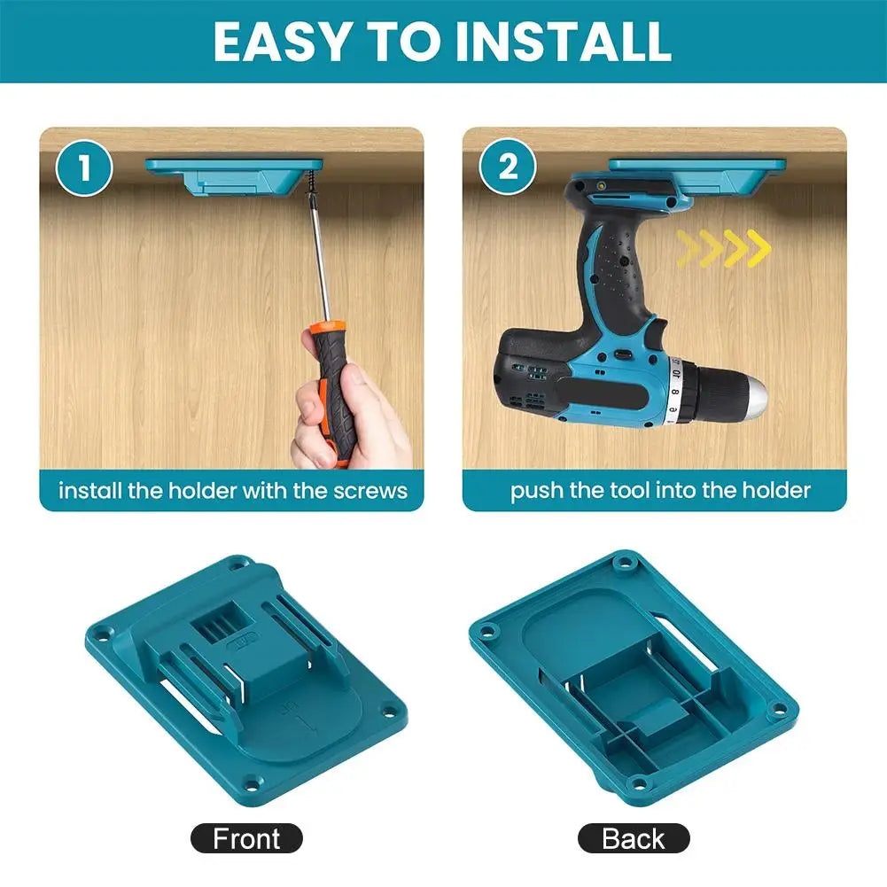1/3 PCS Electric Tool Holder Dock Mount Storage Rack For Makita 18V Tool Holder Drill Holder Slots Stand Peaceful Pleasures Health and Wellness