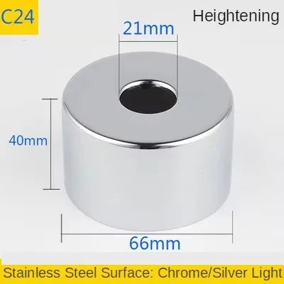 2PCS Stainless Steel Faucet Decorative Cover 1/2" & 3/4" Pipe