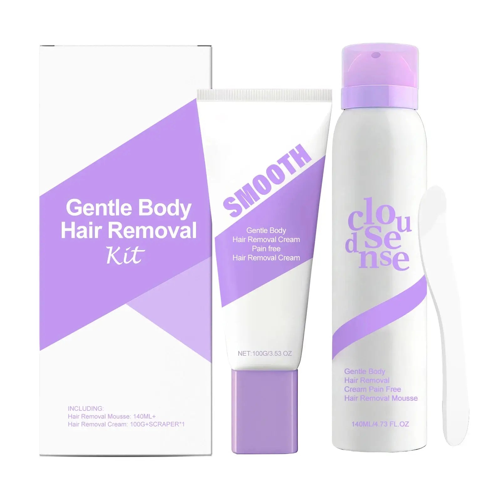 Body Hair Removal Cream Intimate Areas Women Shea Butter Smooth Skin Care Aloe Pain Free Moisturizing Hair Removal Mousse Spray Peaceful Pleasures Health and Wellness 1 set