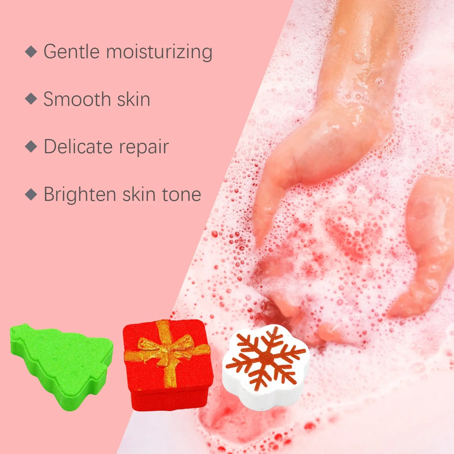 OceAura Christmas Aromatherapy Bath Bombs – Spa Gift Set