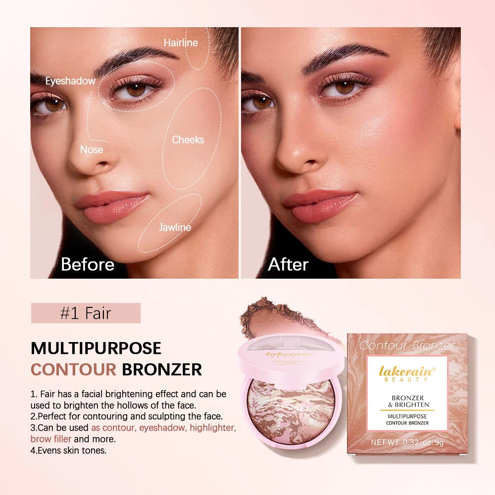Matte Face Foundation Bronzer Pressed Powder Compact Long Lasting Oil Control Translucent Loose Setting Powder For Face Makeup Peaceful Pleasures Health and Wellness