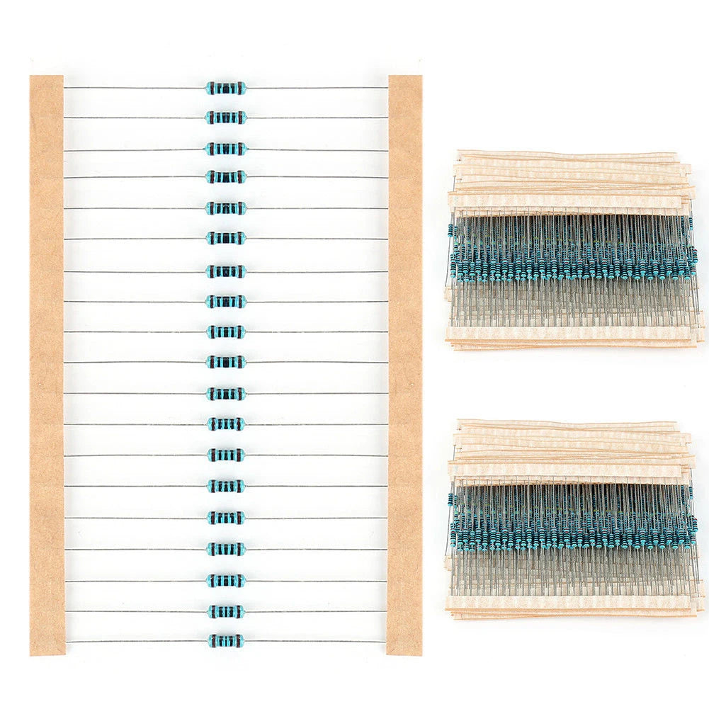 300/600pcs Metal Film Resistor Kit – 30 Values, 1% Tolerance 1/4W Peaceful Pleasures Health and Wellness