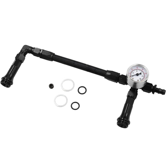 AN6 Dual Feed Carb Fuel Line & Vacuum Gauge – Holley 4150 Carburetor Fuel Line Kit Peaceful Pleasures Health and Wellness